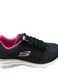 Skechers scarpa sneakers da donna Fashion Fit Bold Boundaries 12719 BKHP nero rosa