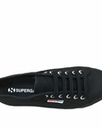 Superga scarpa sneakers da donna con zeppa 2790 Cotw Linea Up and Down S9111LW 996 nero