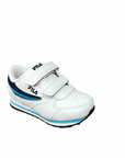 Fila scarpa sneakers da bambino con velcro Orbit Infants 1011080.92E bianco