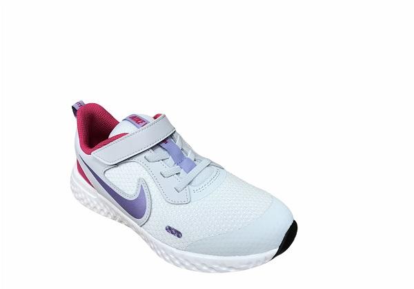 Nike scarpa da ginnastica da bambina Revolution 5 PSV BQ5672 018 grigio-viola