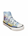 Converse scarpa sneakers alta da bambina Ctas Hi Chambray 670170C chambray blue bold