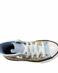 Converse scarpa sneakers alta da bambina Ctas Hi Chambray 670170C chambray blue bold