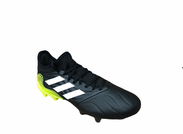 Adidas scarpa da calcio da uomo Copa Sense.3 FG FW6514 nero-bianco-giallo