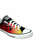 Converse scarpa sneakers da adulto Ctas OX 166259C fiamme arancio-rosso-nero