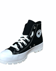 Converse scarpa sneakers da donna Chuck Taylor All Star Lugged High Top 565901C nero