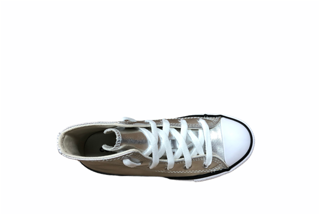 Converse scarpa sneakers alta alla caviglia Ctas Hi Metallic G 670179C argento metallico