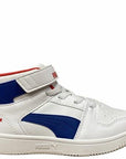 Puma scarpa sneakers da ragazzo Rebound Layup 370488 05 bianco blu