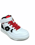 Lotto scarpa sneakers da ragazzo Tracer Mid CL SL T6743 bianco nero