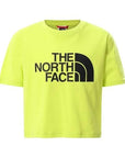 The North Face maglietta da ragazza corta Girl Easy Cropped Tee NF0A558XJE31 giallo