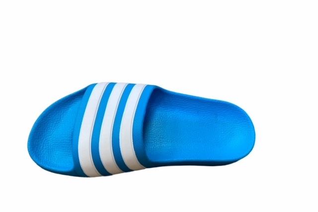 Adidas Ciabatta da bambino per piscina e mare Adilette Aqua FY8071 solar blue white