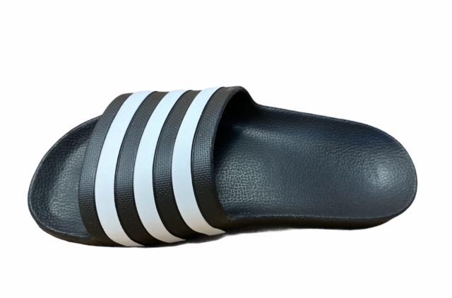 Adidas ciabatta unisex per mare e piscina Aqua F35543 nero-bianco