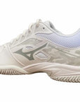 Mizuno scarpa da tennis da donna Break Shot 3 CC 61GC212603 bianco-grigio