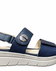 Stonefly sandalo da donna con velcro Aqua III 12 Nappa 216158 144 ocean blue