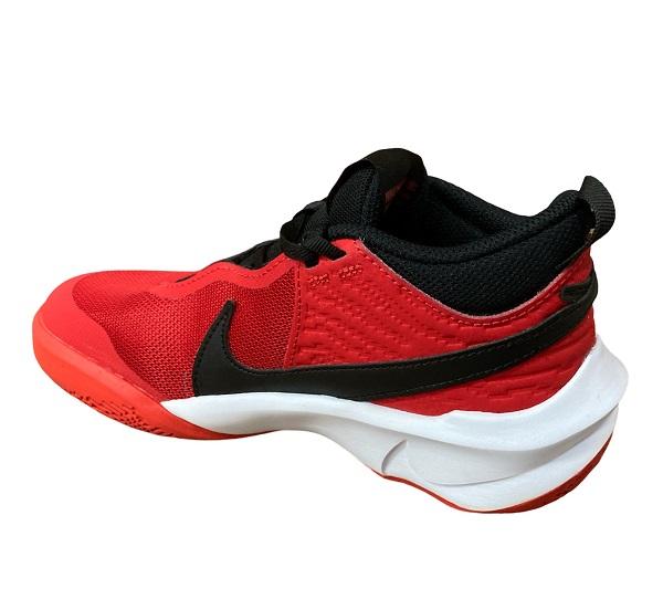 Nike scarpa da pallacanestro da ragazzo Team Hustle D 10 CW6735 600 rosso-nero