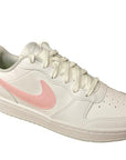 Nike scarpa sneakers da ragazza Court Borough Low 2 DD3023 100 bianco arrurro rosa