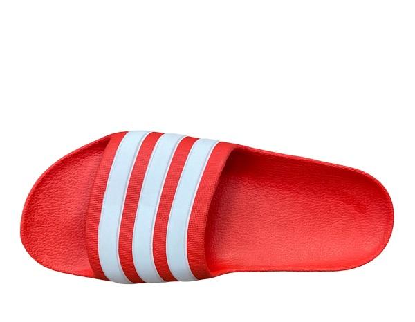 Adidas ciabatta da piscina o mare da bambino Adilette Aqua K FY8066 rosso-bianco