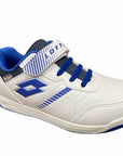 Lotto scarpa da tennis da bambino Set Ace AMF XVII CL SL 215954 1X5 bianco-blu