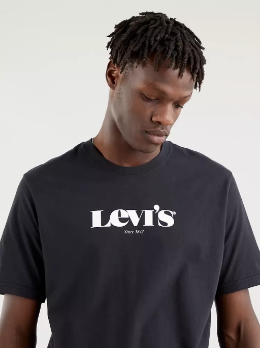 Levi&#39;s T-shirt manica corta da uomo 1873 161430084 nero