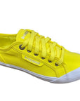 Le Coq Sportif scarpa sneakers da adulti in tela  Deuville Plus 1311695 giallo limone