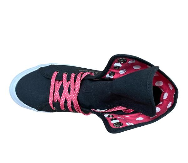 Le Coq Sportif scarpa sneakers da donna Deuville Plus 1311261 nero fucsia