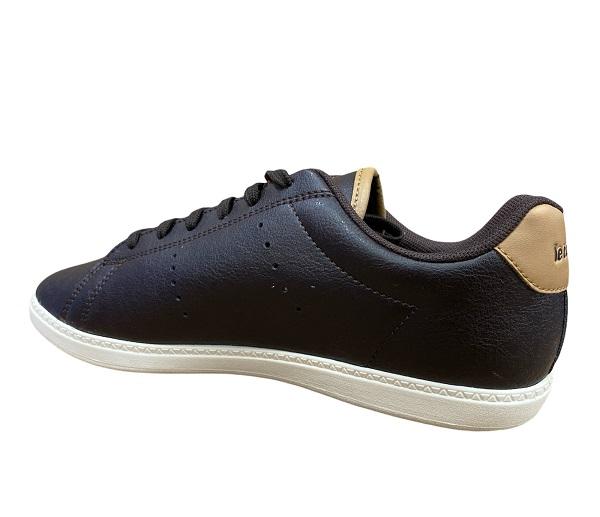 Le Coq Sportif scarpa sneakers da bambino in pelle Courtone Craft 1720115 marrone