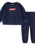 Levi's Kids Felpa Crew Jogger 6ED649 B5S peacoat heather