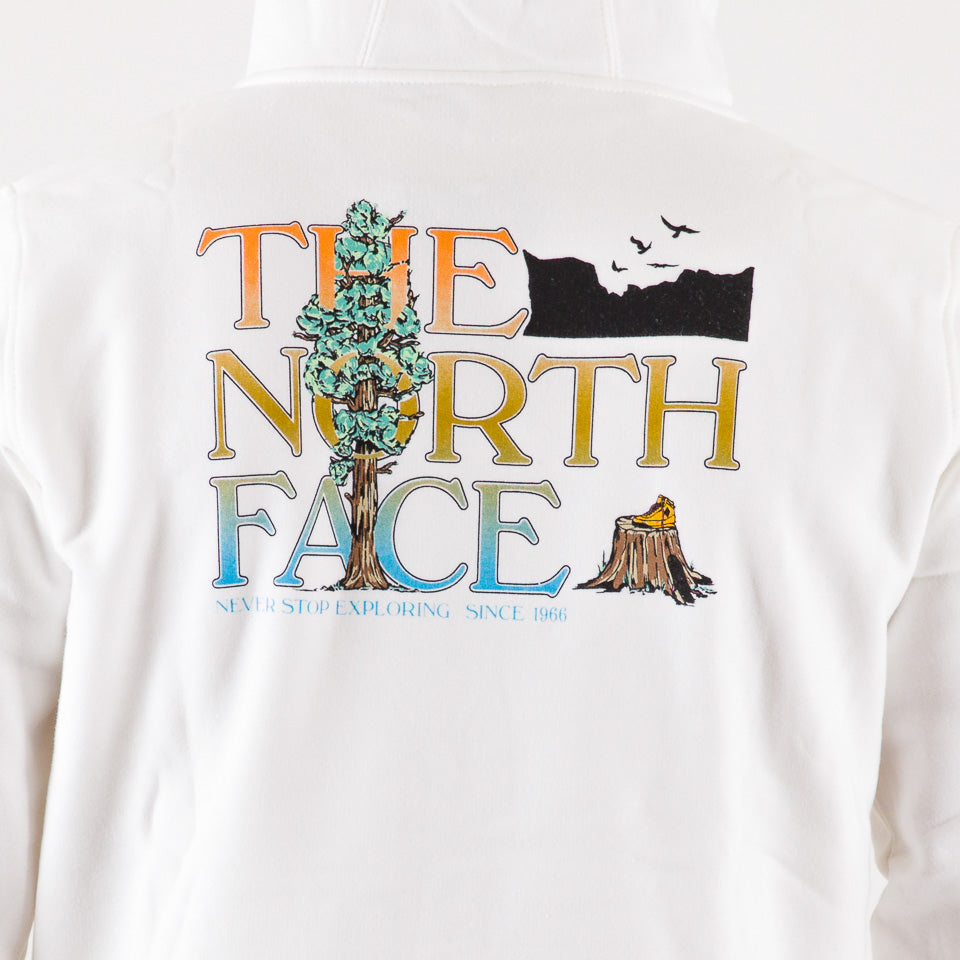 The North Face Felpa da uomo  con cappuccio e stampa Seasonal Graphic Hood NF0A7X1PN3N1 white