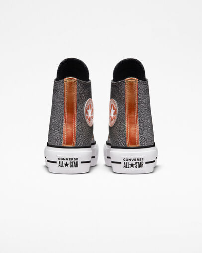 Converse con zeppa glitter sale