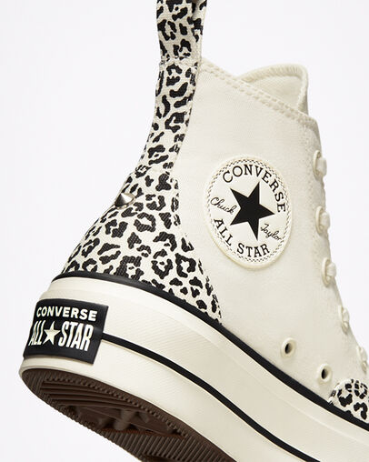 Converse scarpa sneakers da donna Chuck Taylor All Star Platform HI Animal Mix A03874C beige