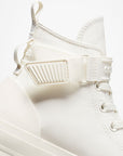 Converse scarpa alta da donna con zeppa e fascetta alla caviglia A04270C white vintage-egret