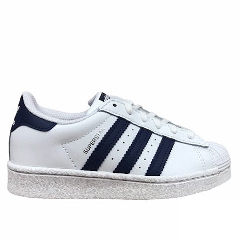 Adidas Originals sneakers bassa per ragazzi Superstar C GZ2884 bianco-blu