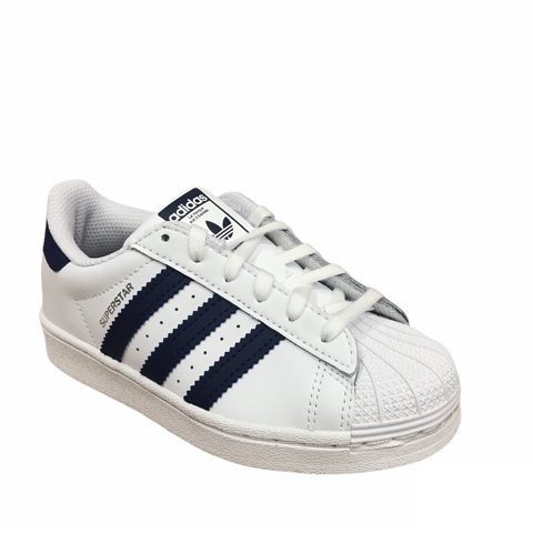 Adidas Originals sneakers bassa per ragazzi Superstar C GZ2884 bianco-blu 1