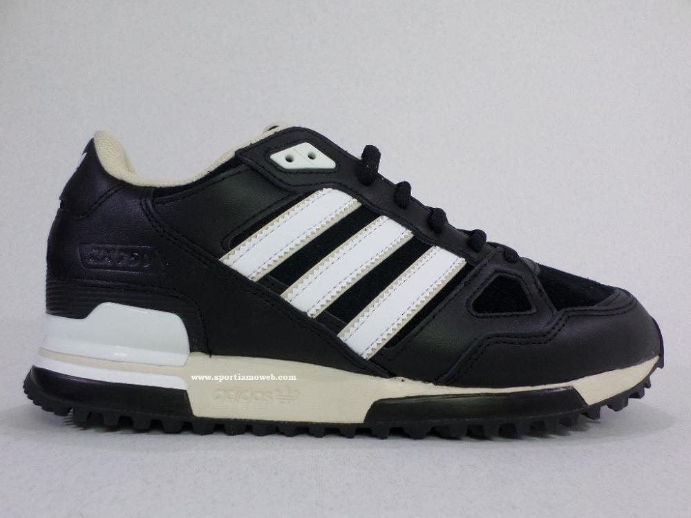 Adidas ZX 750 B24852 - Sneakers Uomo Retro Running Blu Navy Grigio