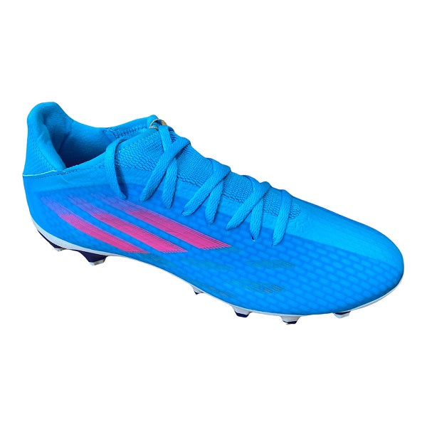 Adidas scarpa calcio X Speedflow.3 MG sky rush-team shock pink-cloud white laterale