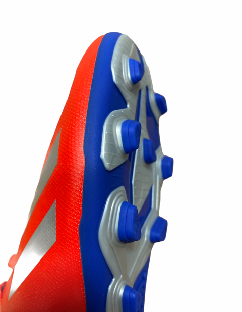Adidas scarpa da calcio da bambino e ragazzo X 18.4 FxG J BB9379 rosso punta