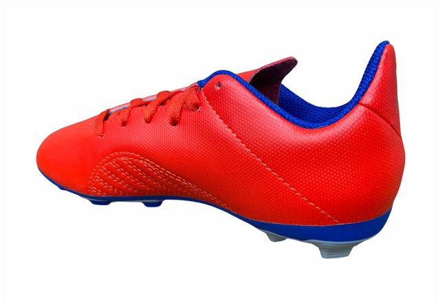 Adidas scarpa da calcio da bambino e ragazzo X 18.4 FxG J BB9379 rosso retro