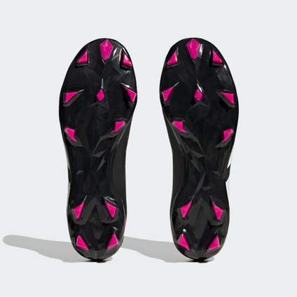 Adidas scarpa da calcio da uomo Predator Accuracy.3 FG GW4589 nero bianco rosa suola