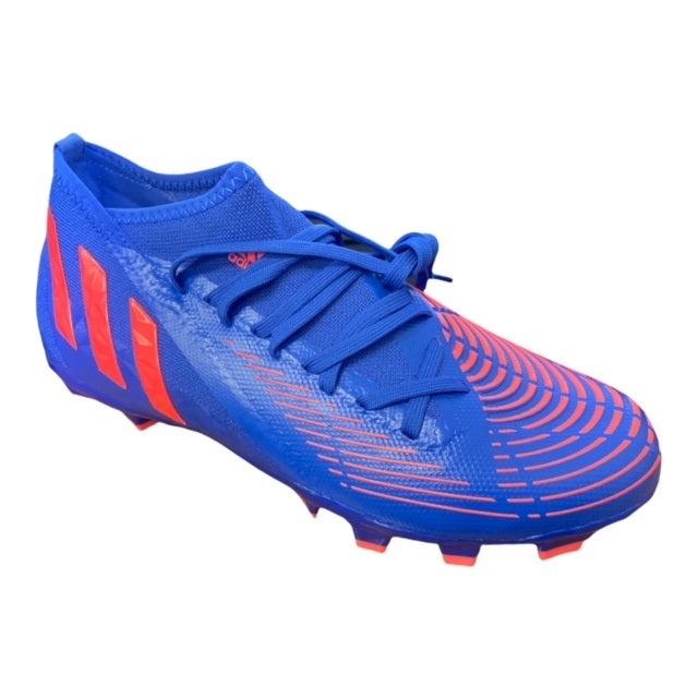 Adidas scarpa da calcio da uomo Predator Edge.3 MG GW9989 hirblu-turbo laterale