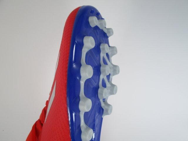 Adidas scarpa da calcio da uomo X 18.3 AG BC0299 rosso punta