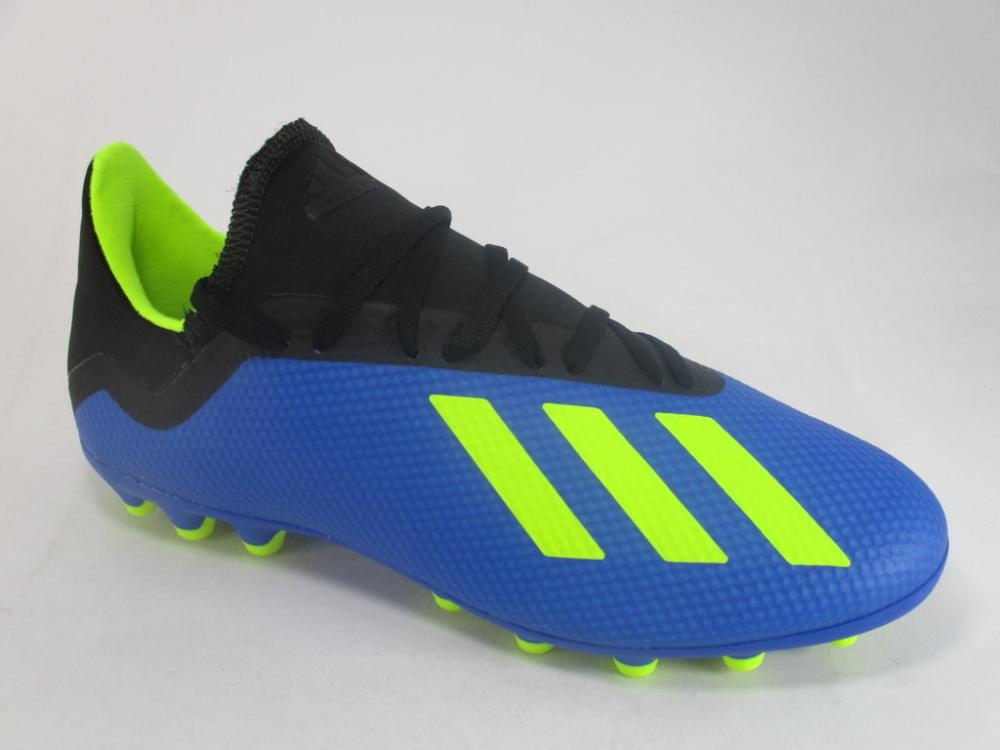 Adidas scarpa da calcio da uomo X 18.3 AG CG7163 blu nero laterale