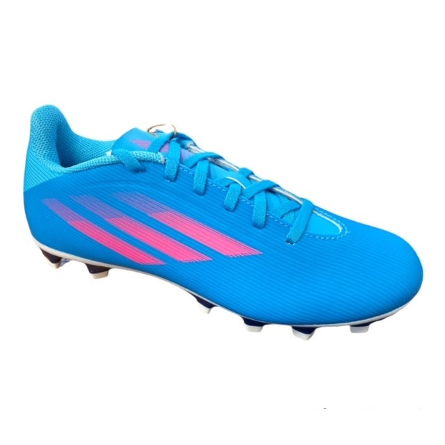Adidas scarpa da calcio da uomo X Speedflow.4 FxG GW7518 azzurro laterale