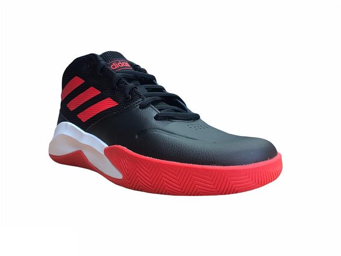 Adidas scarpa da pallacanestro da ragazzo Ownthegame K Wide EF0309 nero rosso