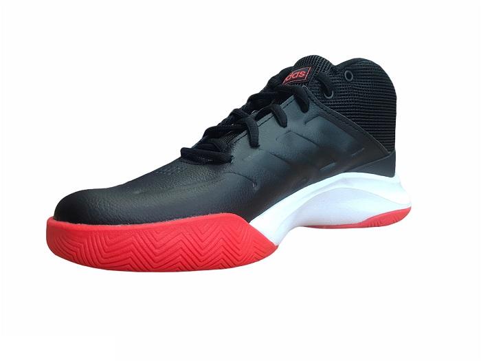 Adidas scarpa da pallacanestro da ragazzo Ownthegame K Wide EF0309 nero rosso