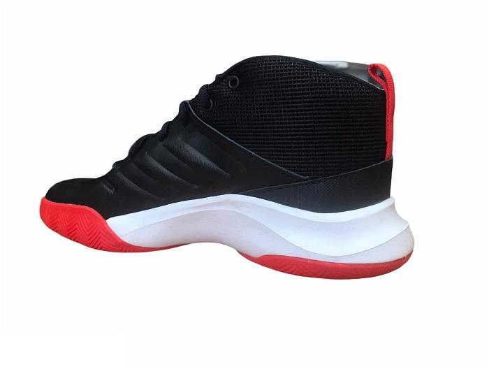 Adidas scarpa da pallacanestro da ragazzo Ownthegame K Wide EF0309 nero rosso
