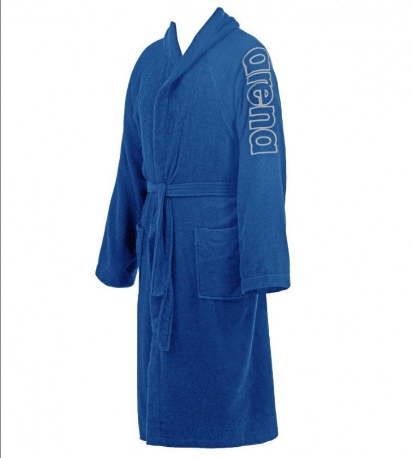 Arena Accappatoio da ragazzo in spugna Zeppelin Plux Jr 000922721 azzurro-bianco