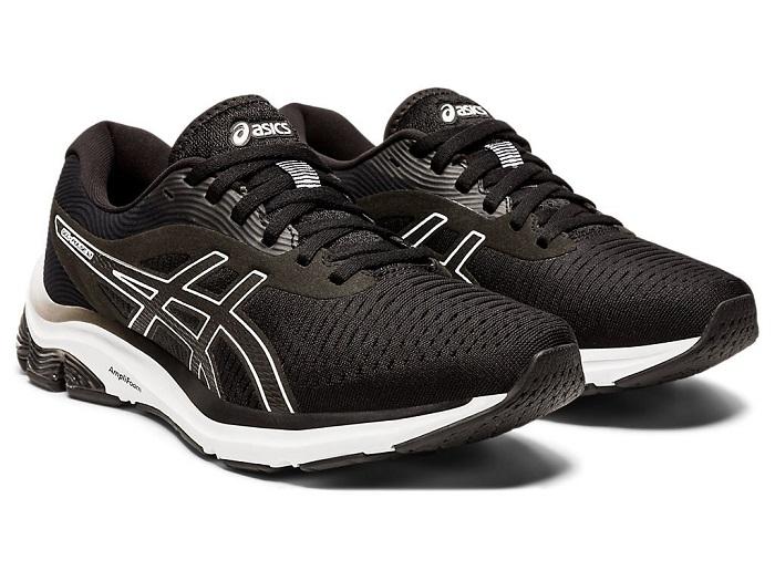 Asics scarpa da corsa da donna Gel Pulse 12 1012A724 001 nero-bianco