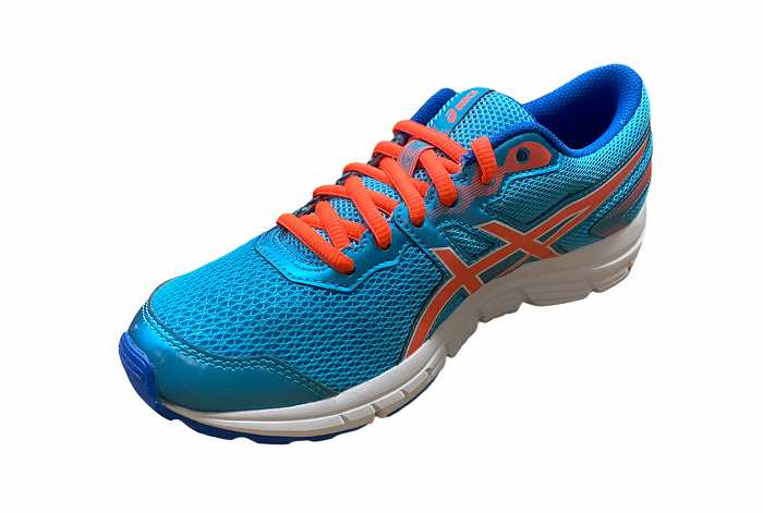 Asics scarpa da corsa da ragazzo Gel Zaraca 5 GS C635N 3906 azzurro-arancione
