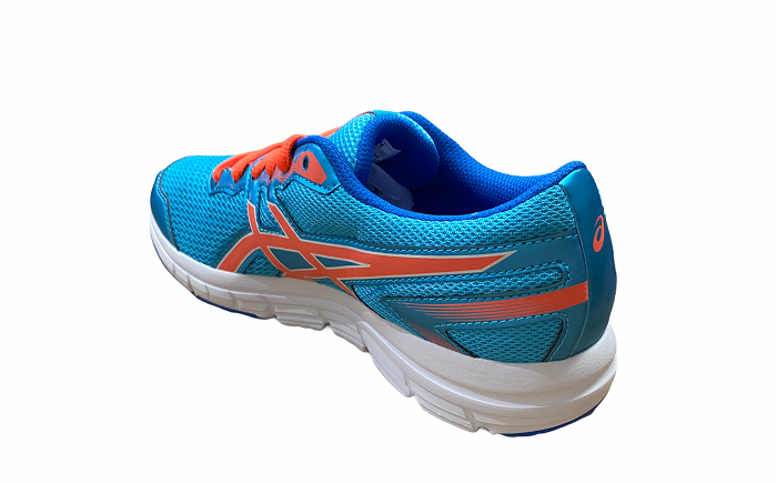 Asics scarpa da corsa da ragazzo Gel Zaraca 5 GS C635N 3906 azzurro-arancione