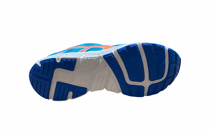 Asics scarpa da corsa da ragazzo Gel Zaraca 5 GS C635N 3906 azzurro-arancione