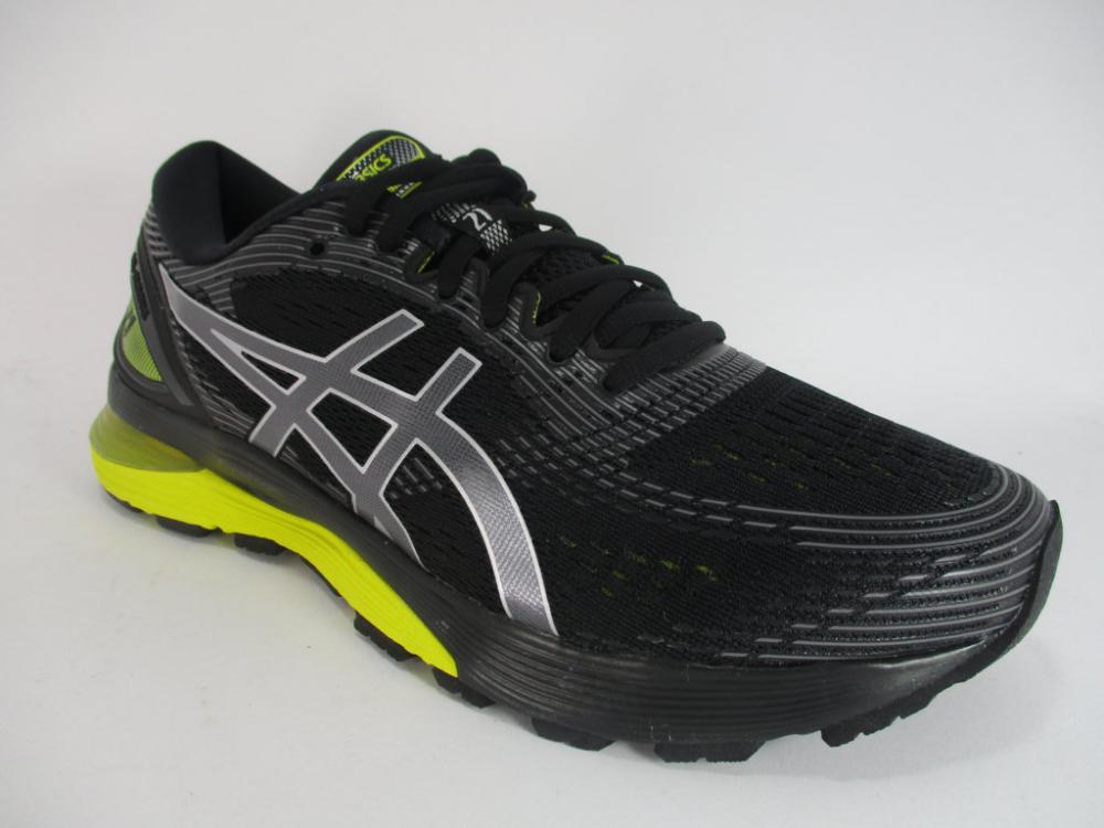 Asics scarpa da corsa da uomo Gel Nimbus 21 1011A169 003 nero giallo limone